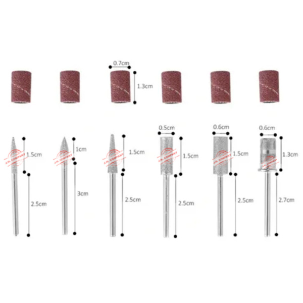 Set Pulidor Para Uñas Acrilicas Electrico Profesional Z-dm4