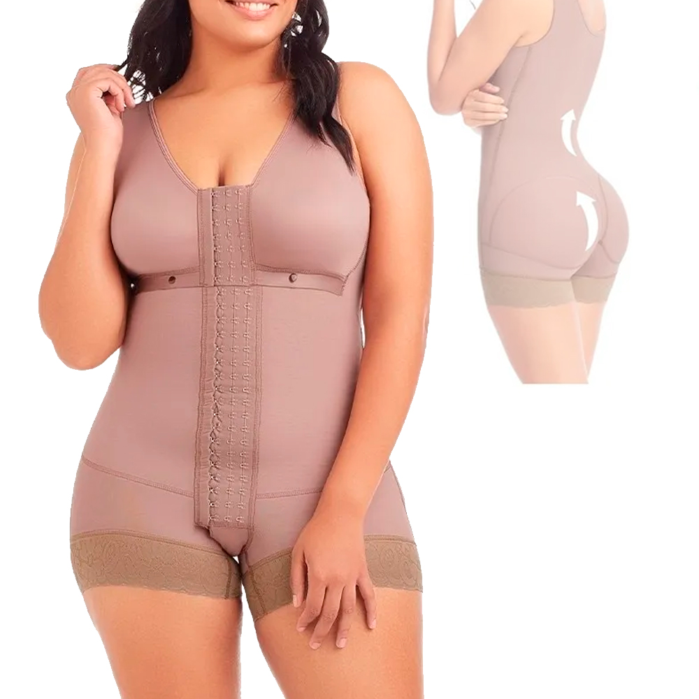 Fajas Colombianas PostParto Realce Natural Compresión Alta Moldeadora De Figura Con Brasier Original de Colombia.