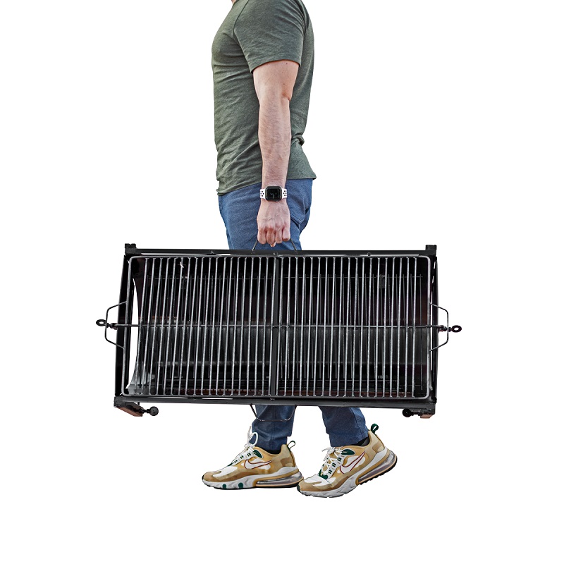 Parrilla Asador para carbón portátil  Grande (80cm x 40cm)