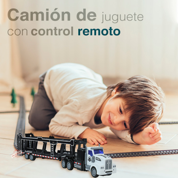 Trailer Remolque De Autos Juguete Control Remoto Jh-tt2