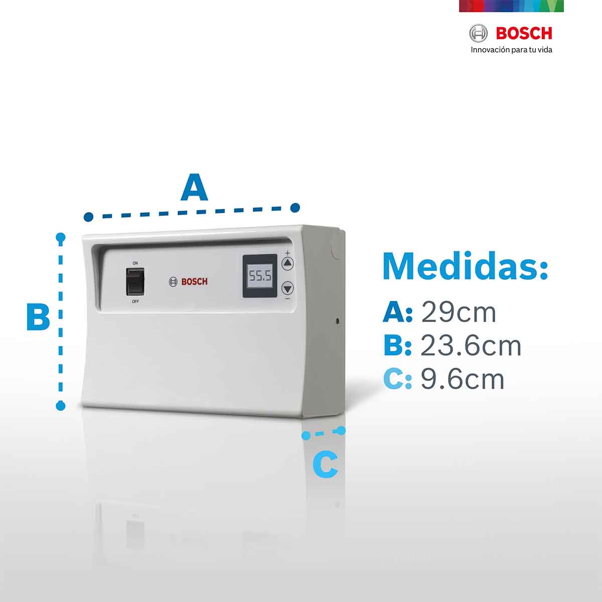 Calentador Boiler Electrico Agua 2 Servicio Baño Hogar Bosch