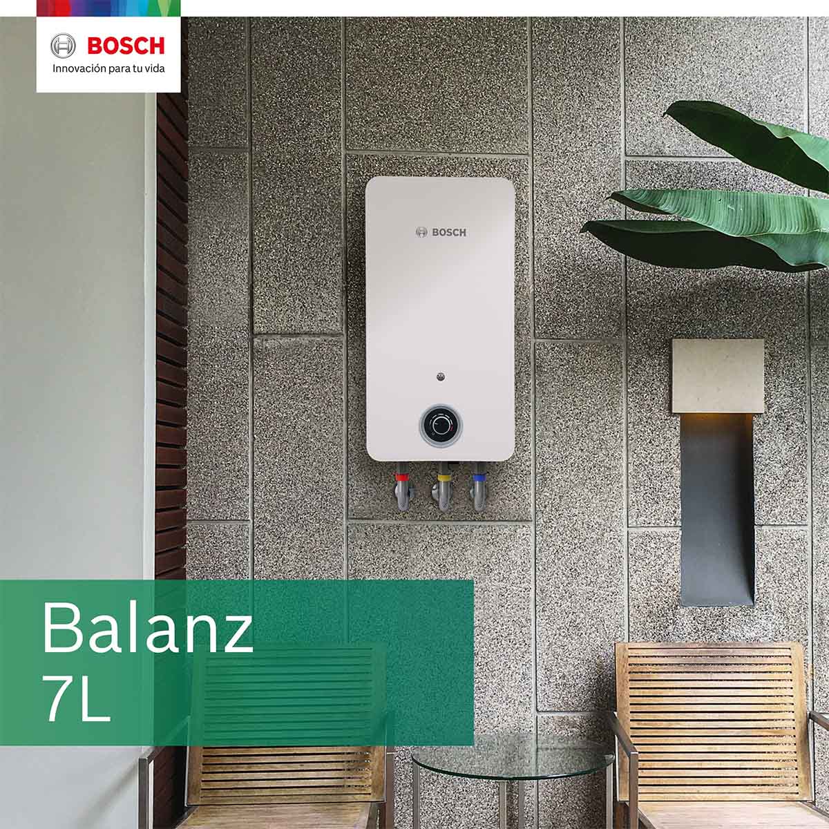 Calentador De Paso 1 Servicio Balanz 7 Gas Natural Bosch