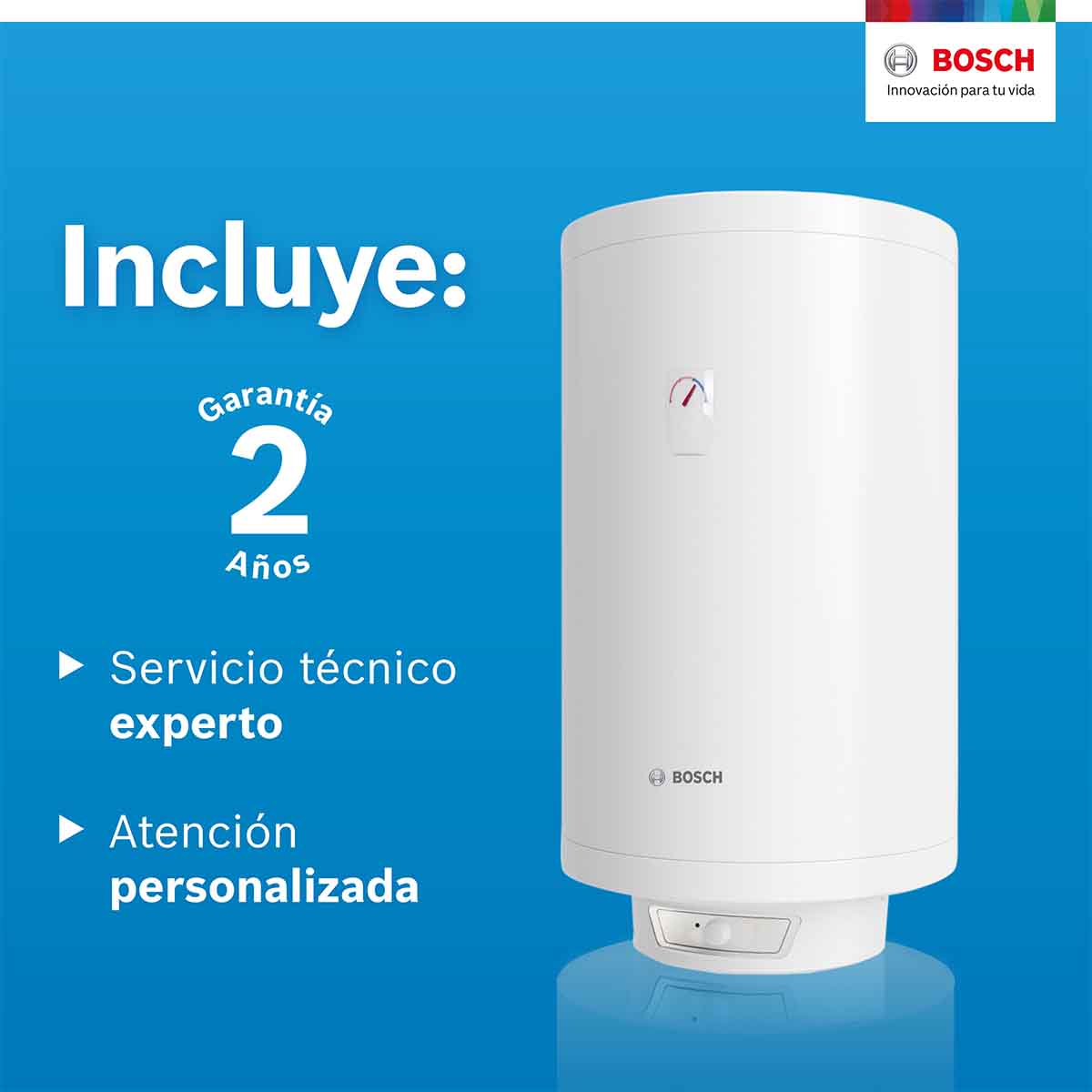 Calentador Electrico Deposito Thermotank 4 Serv 150L Bosch