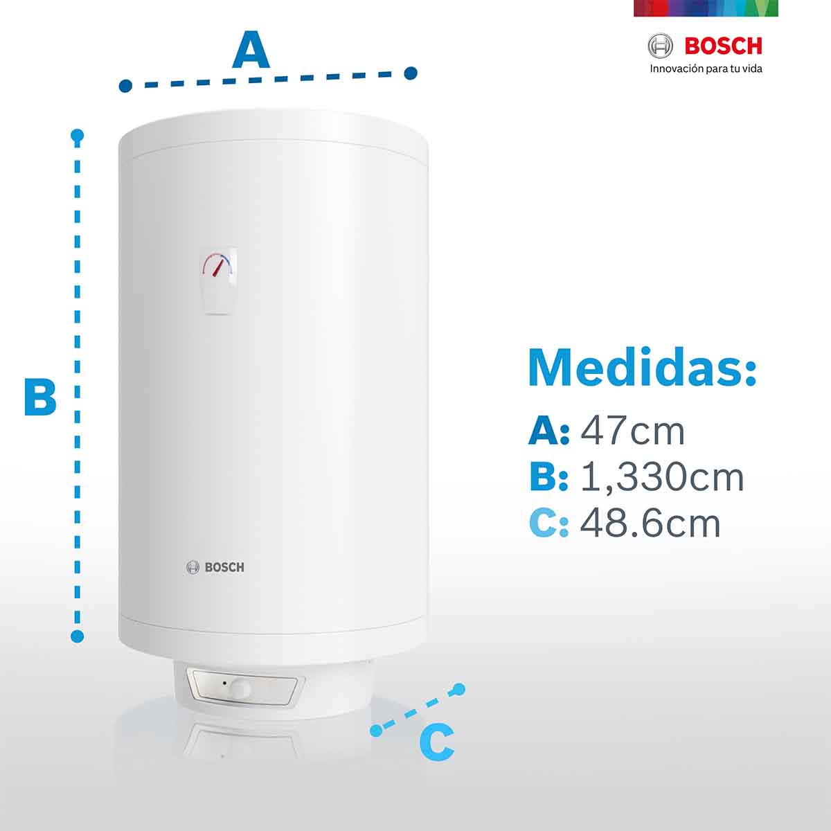 Calentador Electrico Deposito Thermotank 4 Serv 150L Bosch