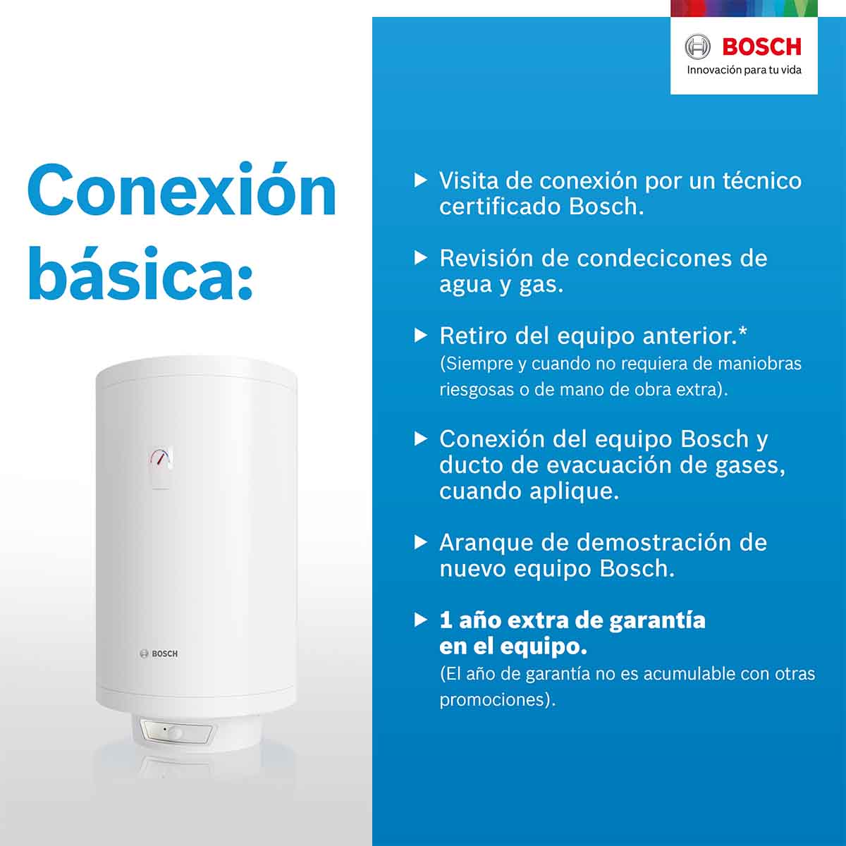 Calentador Electrico Deposito Thermotank 4 Serv 150L Bosch