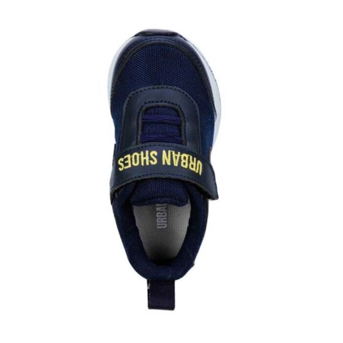 Tenis para niño Urban Shoes color azul, casual, con impresión de dinosaurios, 992445