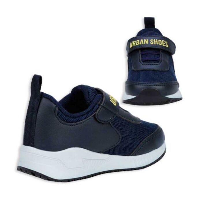 Tenis para niño Urban Shoes color azul, casual, con impresión de dinosaurios, 992445