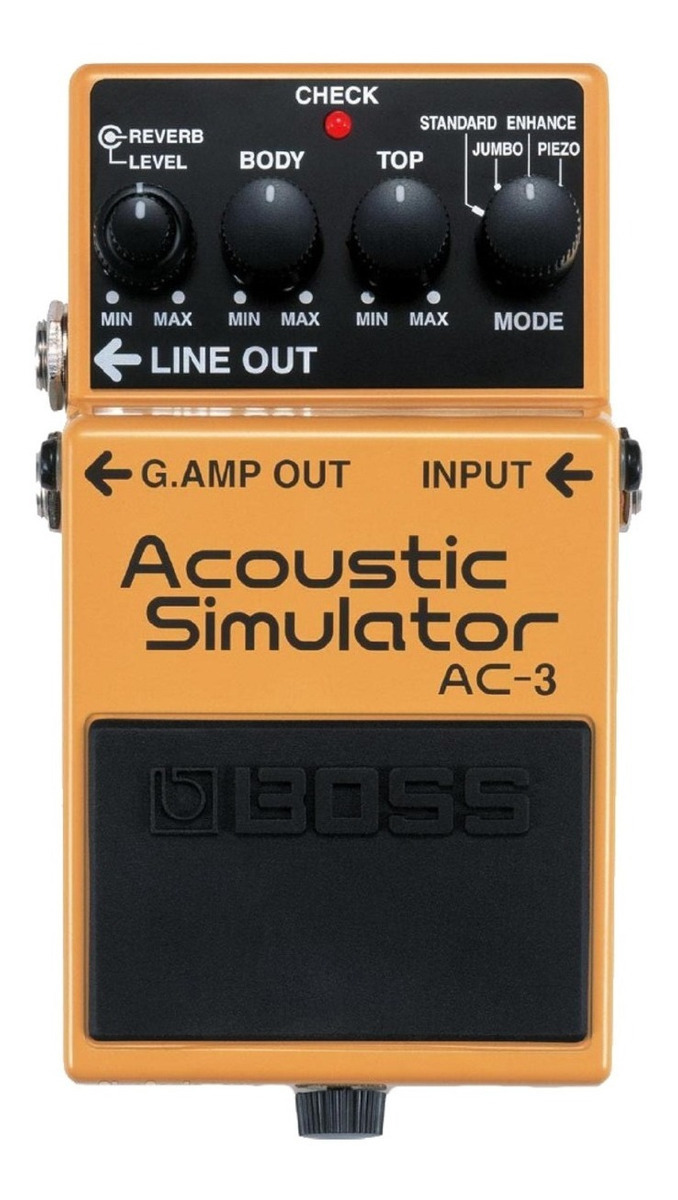 Pedal Compacto Acoustic Simulator P/guitarra, Boss® Ac-3