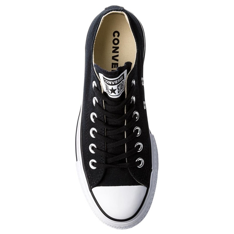 Tenis Converse Ctas Lift Ox Black/White Dama Original 560250C
