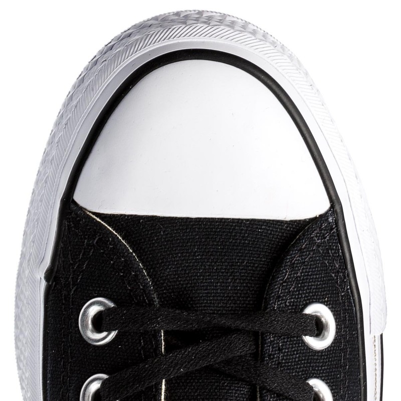 Tenis Converse Ctas Lift Ox Black/White Dama Original 560250C