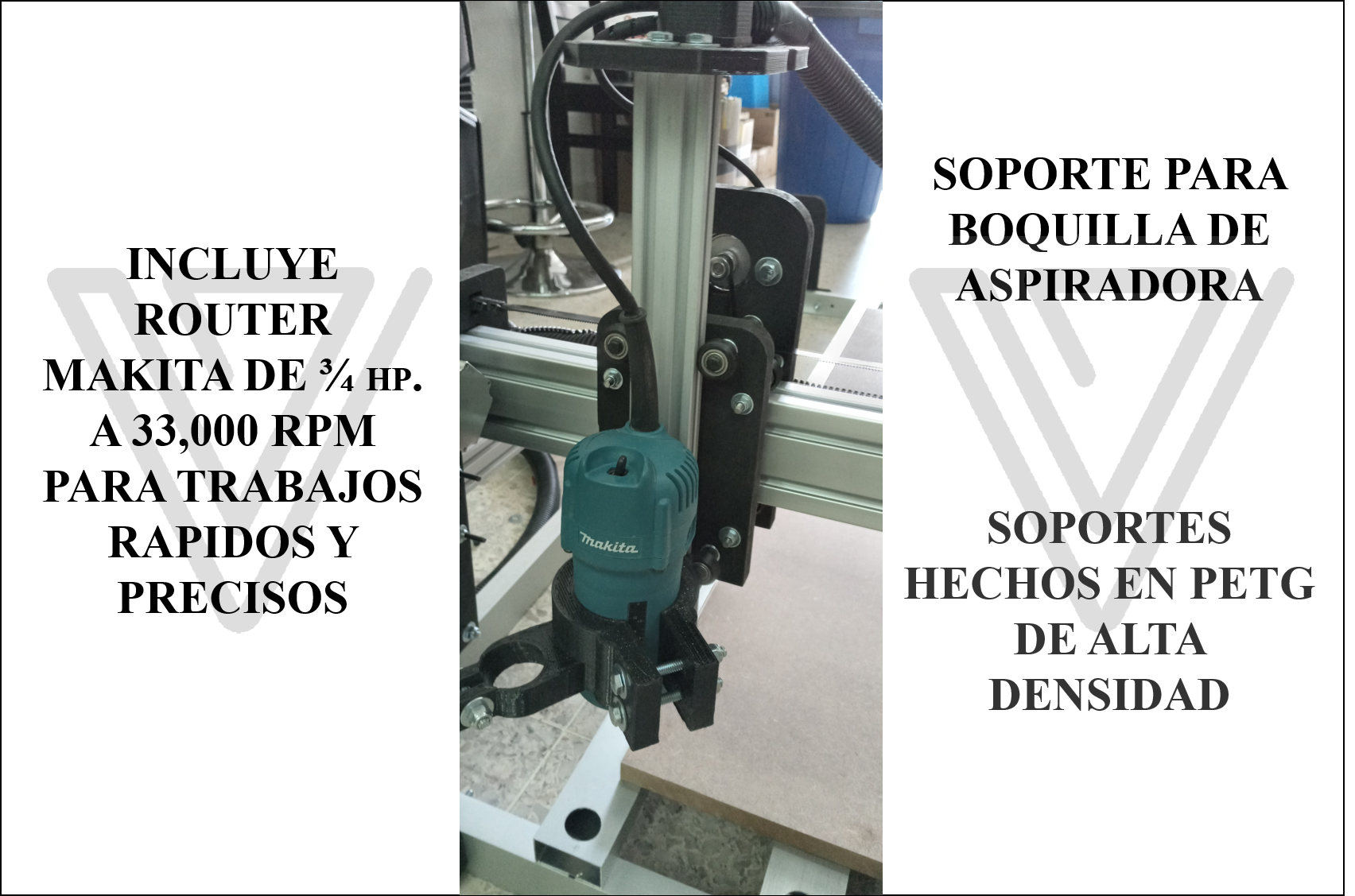 Cnc Router ALC Pro 60x60 Más Vectores laser 20w