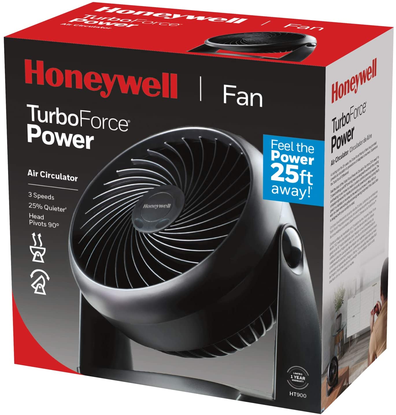 Ventilador Honeywell de Mesa - Negro