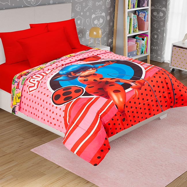 Edredón Digital Sustentable Matrimonial Lady Bug - Providencia