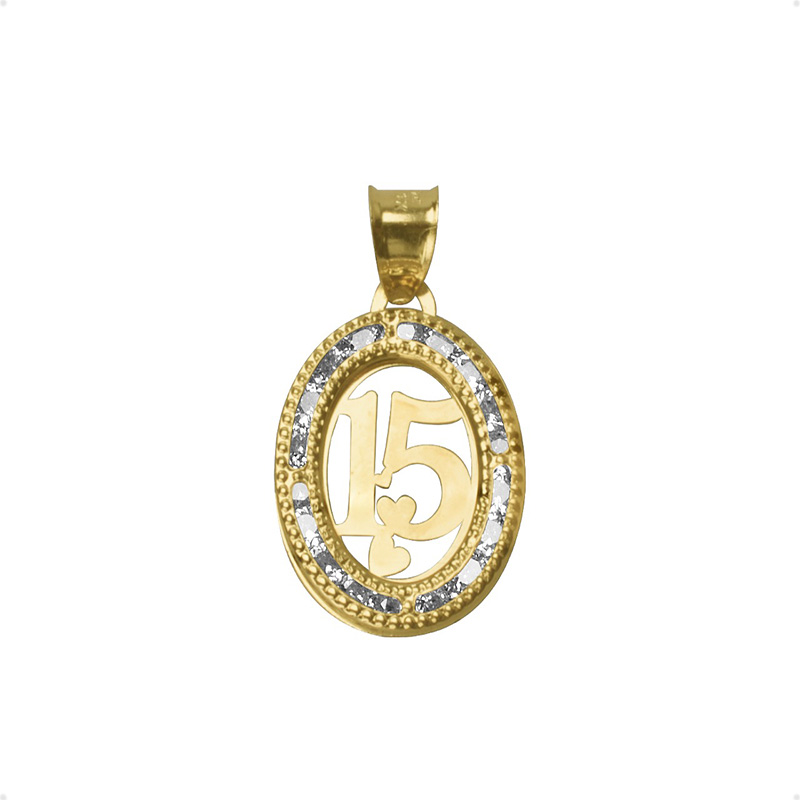 Medalla 15 Años  VAROURO Oro Oval 1gr 10k + Hermosa Cadena De Regalo