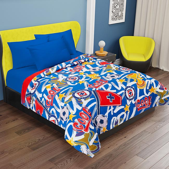 Edredón Digital Sustentable Matrimonial Cruz Azul - Providencia