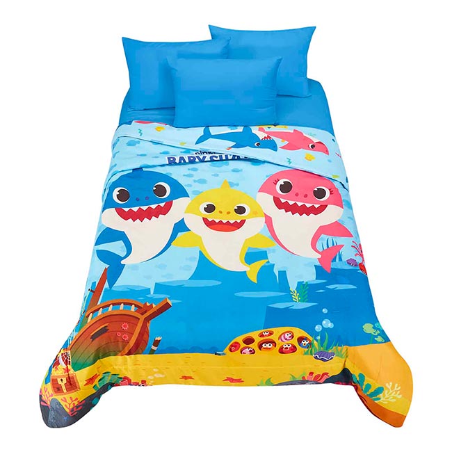 Edredón Digital Sustentable Matrimonial Baby Shark Doo - Providencia