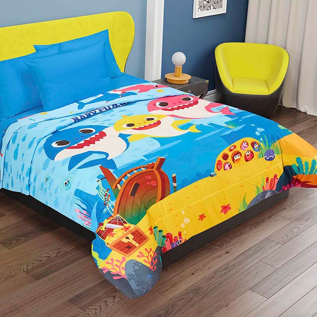 Edredón Digital Sustentable Matrimonial Baby Shark Doo - Providencia