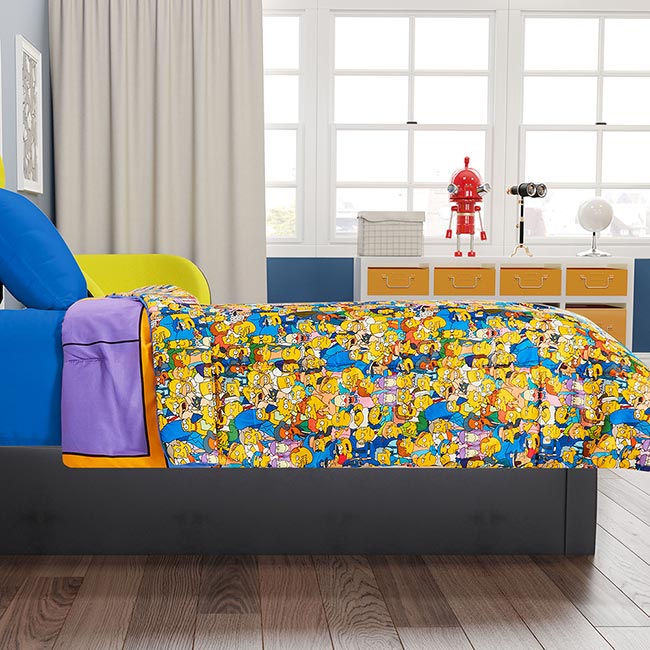 Edredón Digital Sustentable Matrimonial Familia Simpson - Providencia