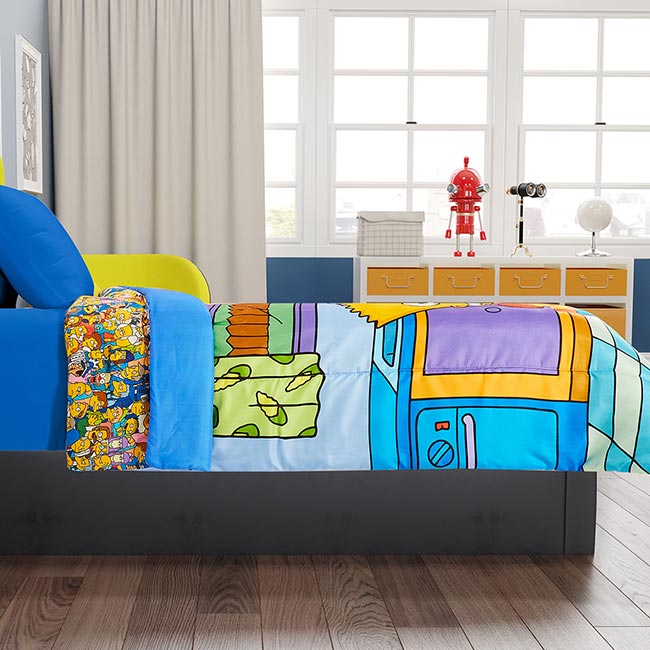 Edredón Digital Sustentable Matrimonial Familia Simpson - Providencia