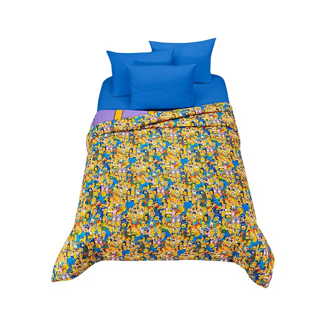 Edredón Digital Sustentable Matrimonial Familia Simpson - Providencia