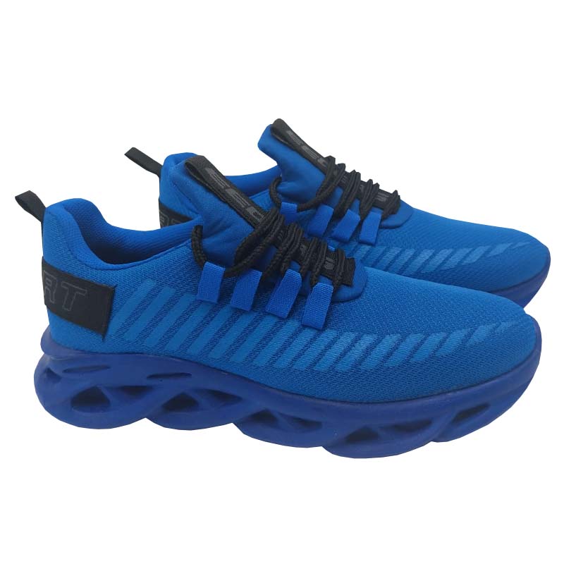 Tenis Eeders 555 Azul Rey Hombre Running