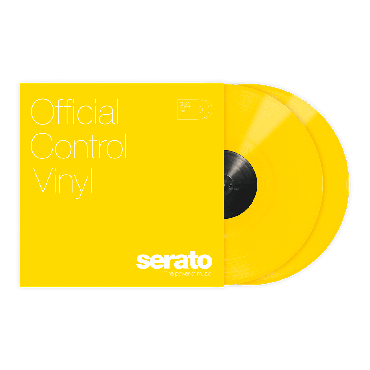 Vinil de Control Serato Amarillo 12" (Par)