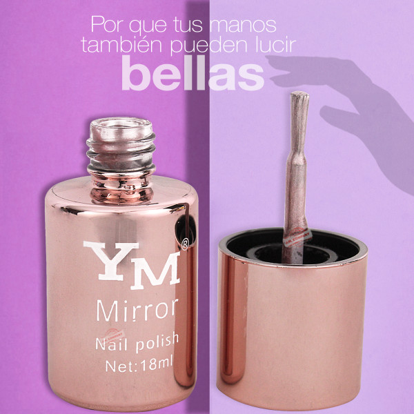 Set 12 Esmalte De Uñas Varios Tonos Barniz Efecto Espejo