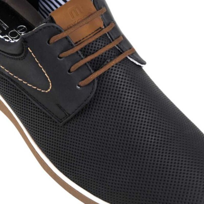 Zapatos Para Hombre Casual Color Negro/ Marrón 617