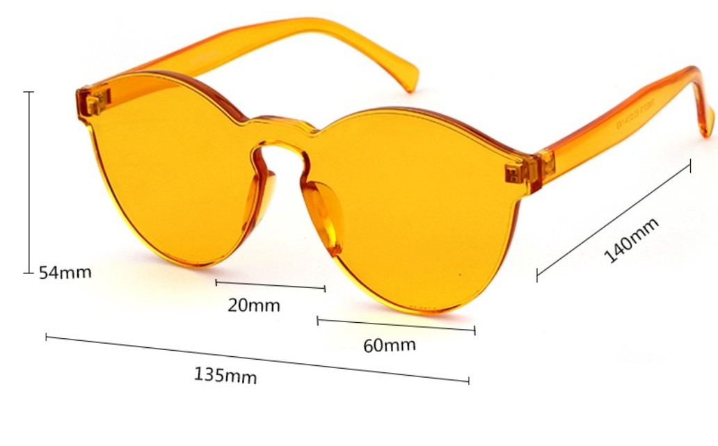 LENTES DE SOL MADISON ORANGE TRANSPARENTE