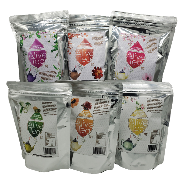  Alive Tea Infusión lavanda y mazanilla, especial para saborizar la segunda fermentación de kombucha o para disfrutarlo como infusión 150g 
