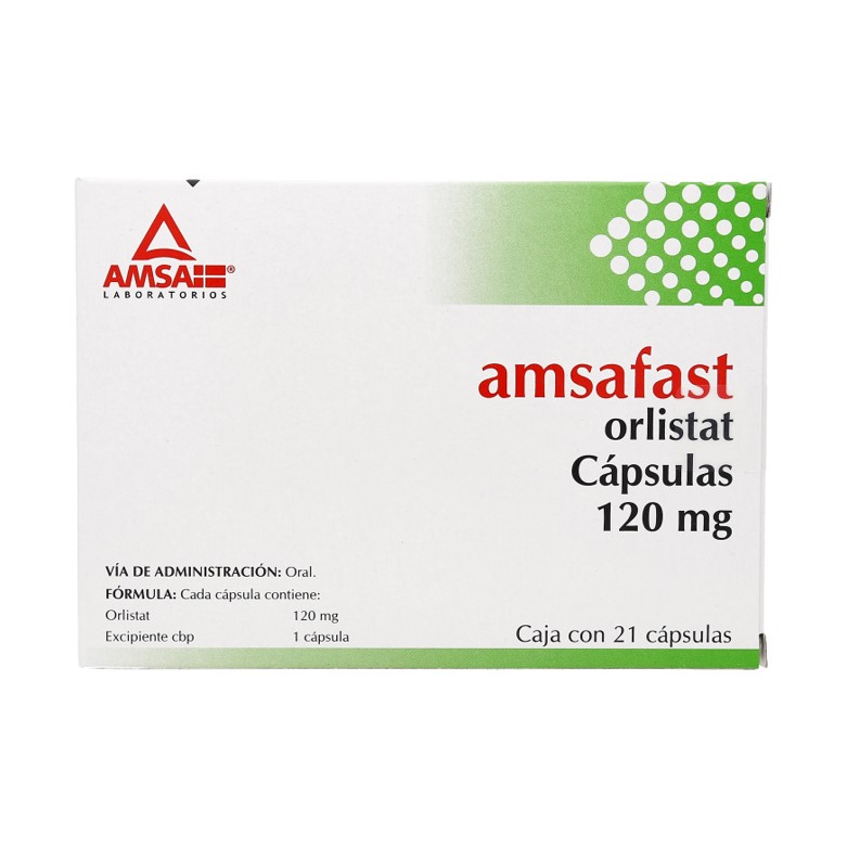 Amsafast 120 Mg 21 Capsulas- Control De Peso-