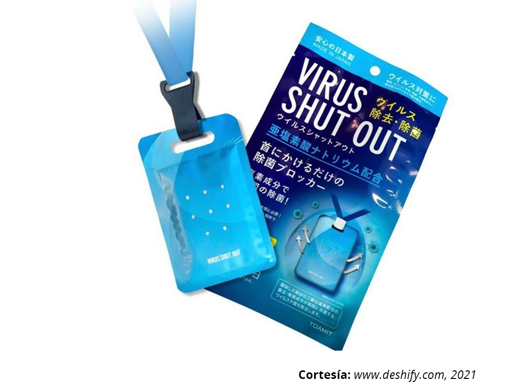 Tarjeta Sanitizante Virus Shut Out Card Anti Virus 20pz