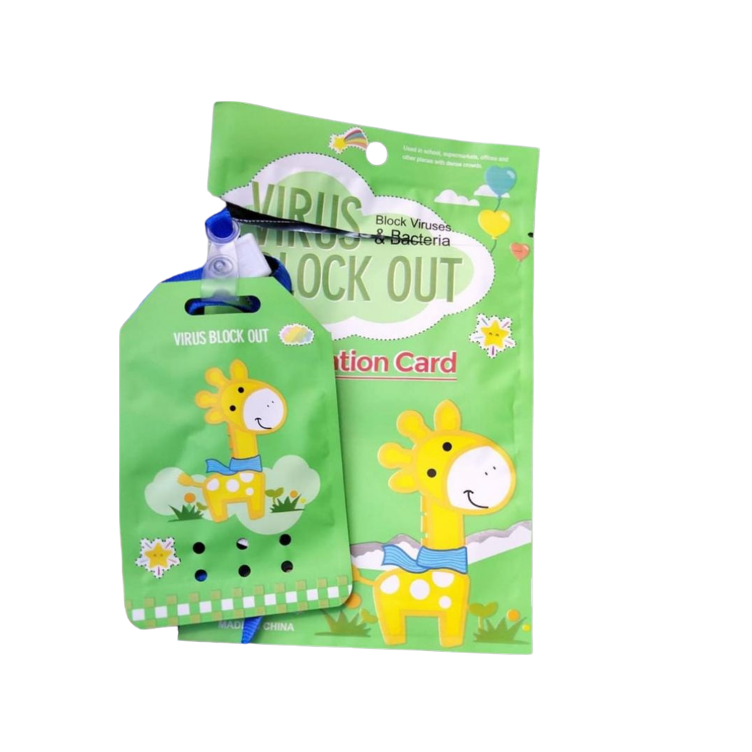 20 Tarjetas Sanitizantes Virus Block Out Para Niños