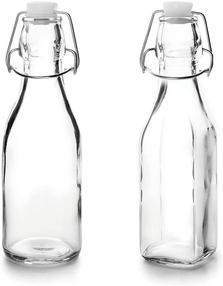 Set 2 Botellas de Cristal Vintage Hermetica 250ml - CSX