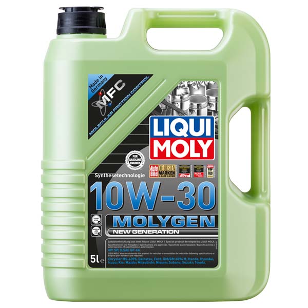 Aceite Sintético 10W30 para Motor Liqui Moly Molygen Nueva Generación, 5 L