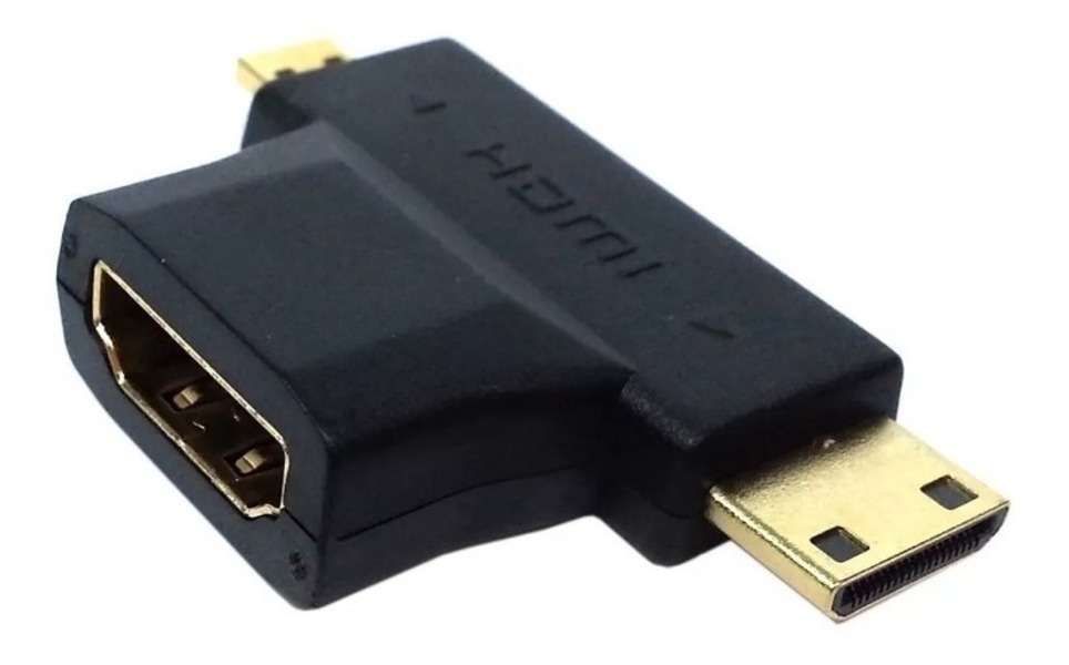 Adaptador Hdmi Vga Mini Micro Hdmi Audio 3.5mm Adp208