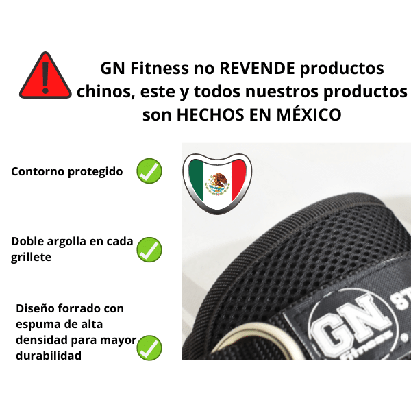 GN FITNESS - Grilletes para Tobillo Gym - Grilletes para Tobillo Gym Mujer y Hombre - Tobilleras Gym - Grilletes Gym - Correa de Tobillo para Gym