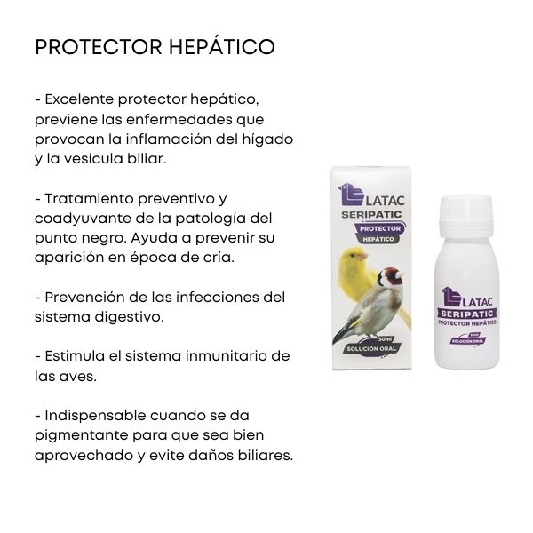 SERIPATIC PROTECTOR HEPATICO PARA AVES 50ML