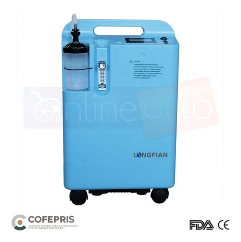 Concentrador De Oxigeno 5 Litros Longfian + Oximetro