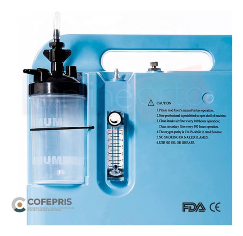 Concentrador De Oxigeno 5 Litros Longfian + Oximetro