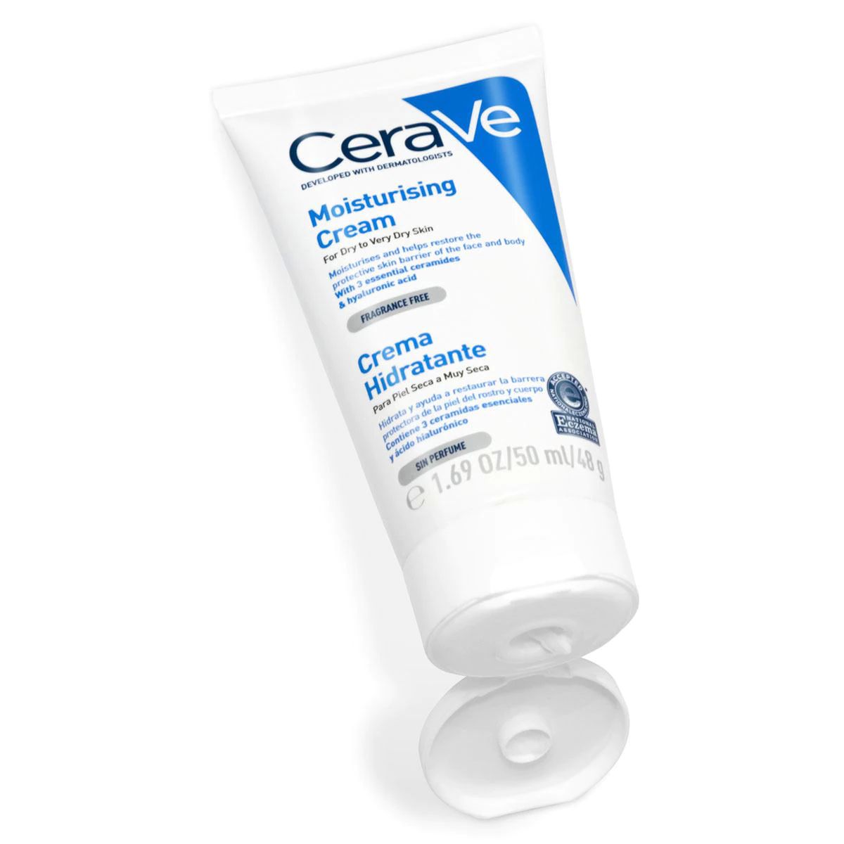 Cerave Crema Hidratante Sin Perfume 1 Tubo De 50 Ml