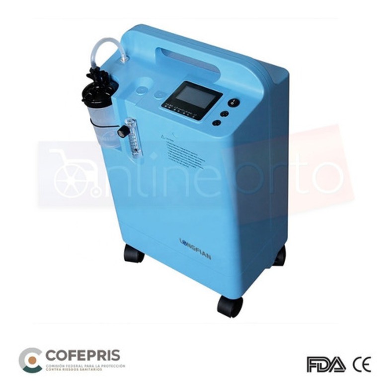 Concentrador De Oxigeno 5 Litros Longfian + Oximetro