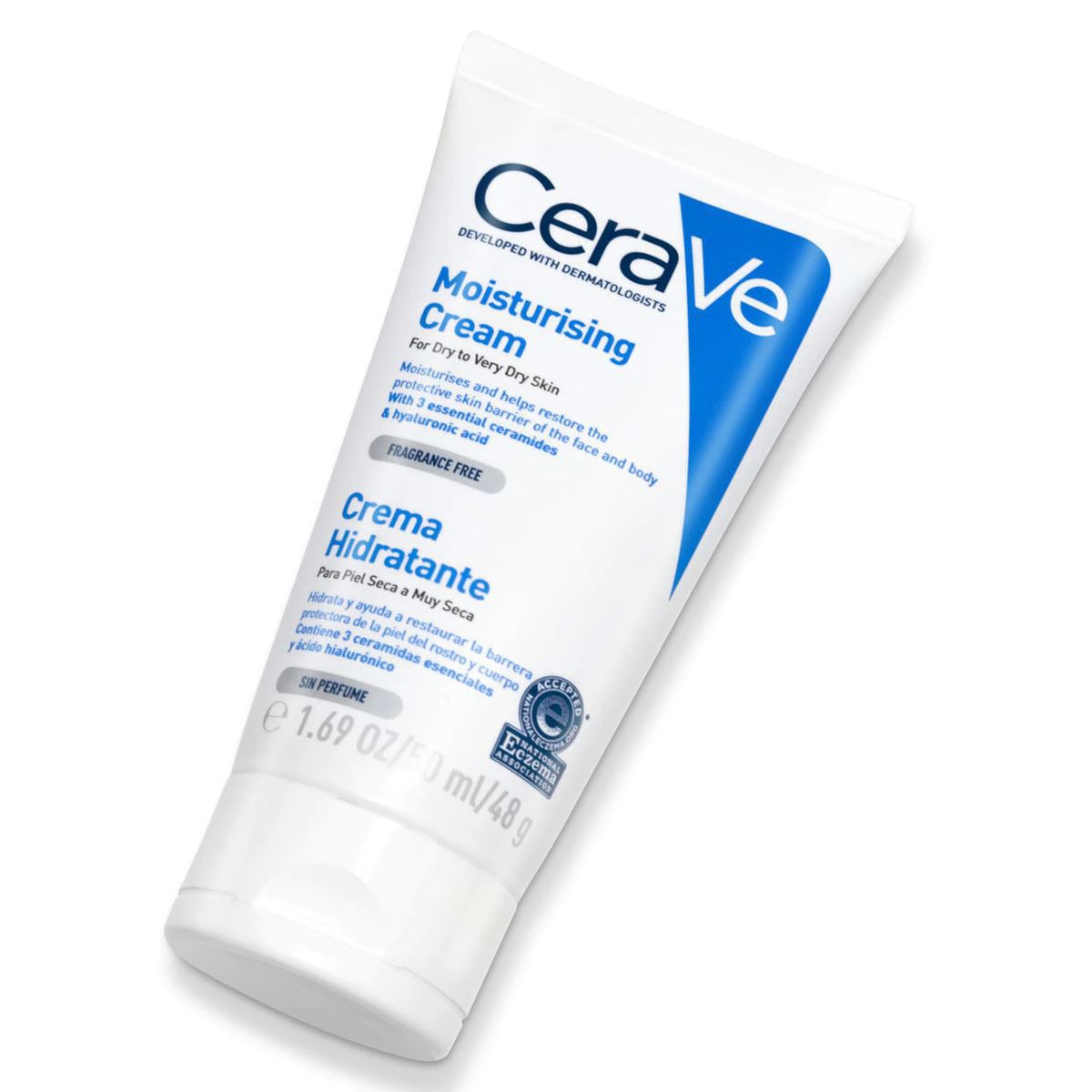 Cerave Crema Hidratante Sin Perfume 1 Tubo De 50 Ml