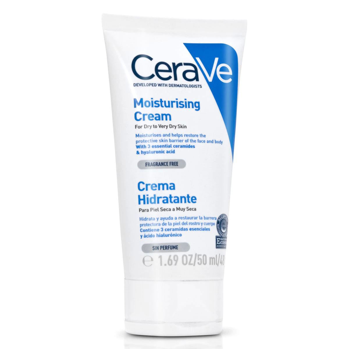 Cerave Crema Hidratante Sin Perfume 1 Tubo De 50 Ml
