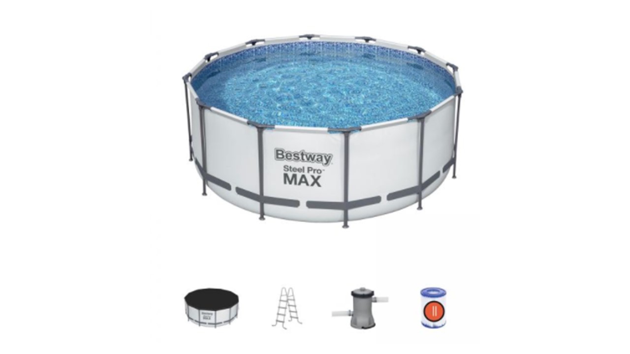 Alberca Steel Pro MAX 12' x 48"/3.66m x 1.22m Pool Set Bestway