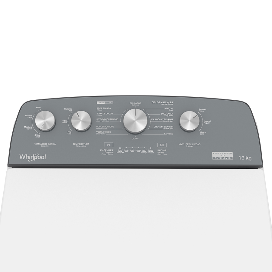 Lavadora Carga Superior Whirlpool 19kg Xpert System 8MWTW1934MJM
