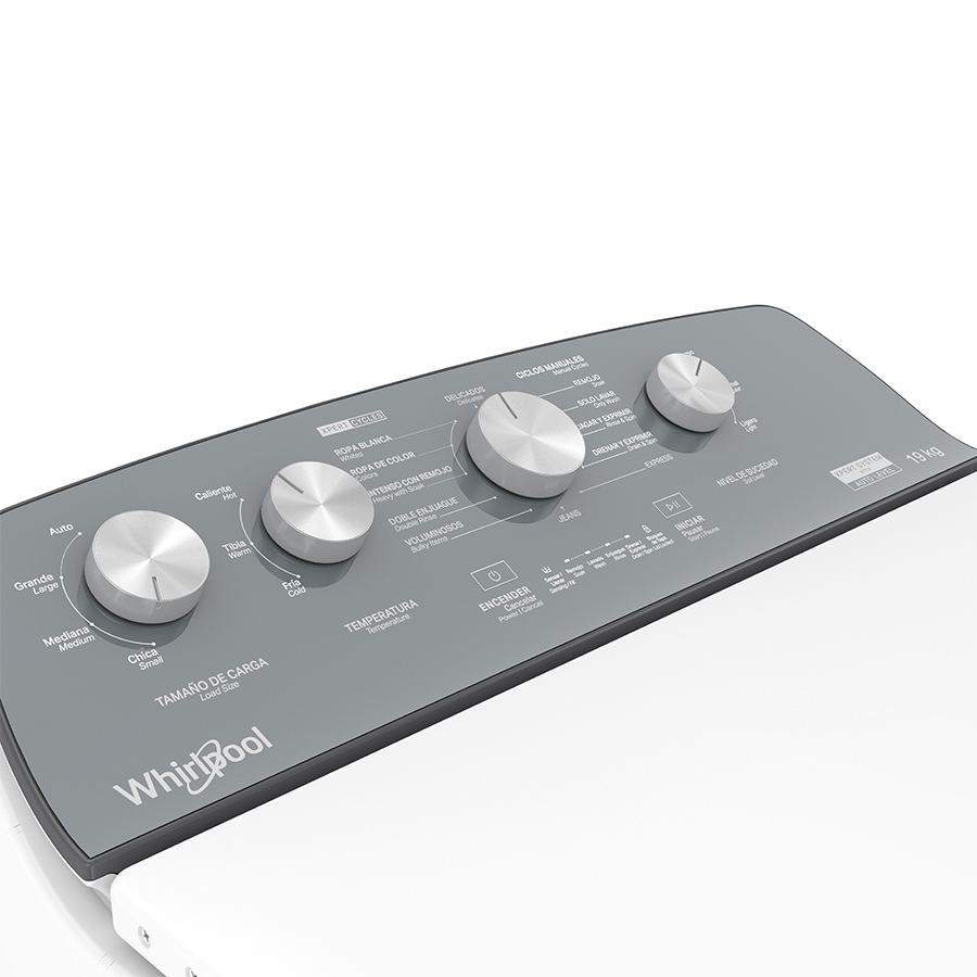 Lavadora Carga Superior Whirlpool 19kg Xpert System 8MWTW1934MJM