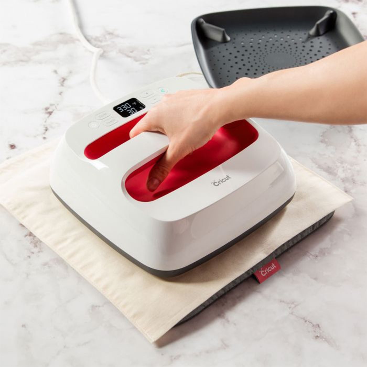 Plancha de Calor Easypress Cricut 9  x 9  Color Frambuesa