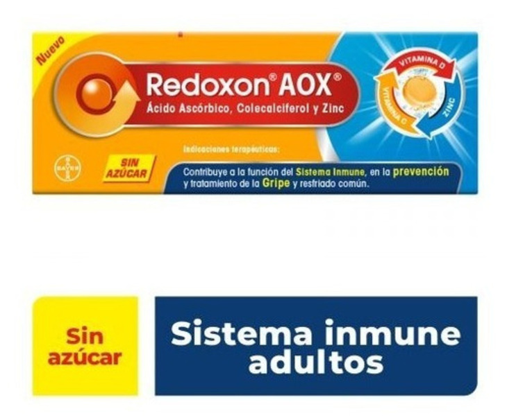 Redoxon Aox Vitamina D+vitamina C+zinc C/10 Tabletas