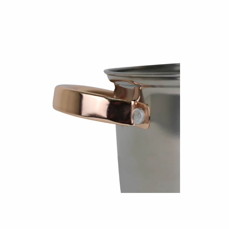 Batería de Cocina Fina Kitchenes Titanium CK1200  Acero Inoxidable 12 Pzas